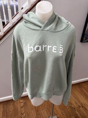 BARRE3 barre 3 slouchy pullover hoodie light sage green size medium